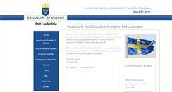 Desktop Screenshot of consulateofsweden-fortlauderdale.org